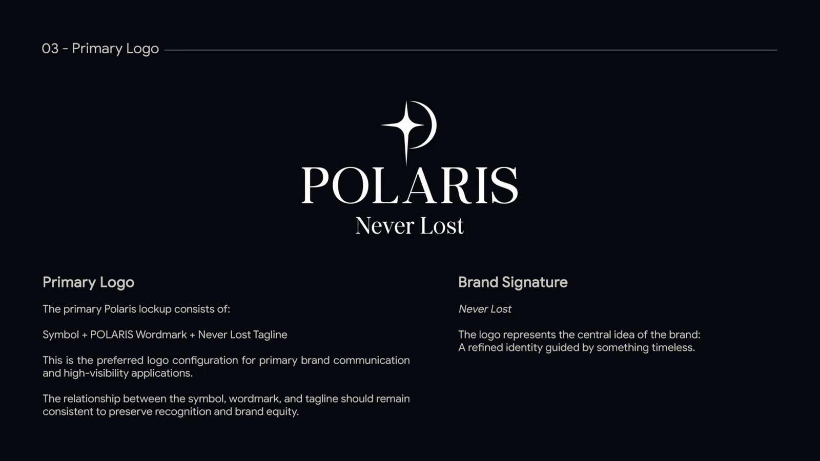 Polaris brand book — Primary Logo