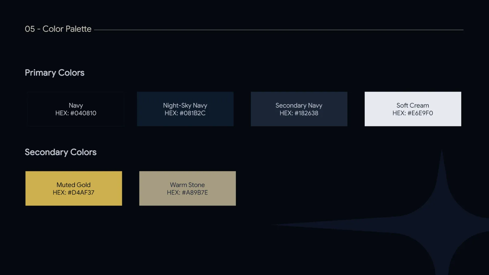 Polaris brand book — Color Palette